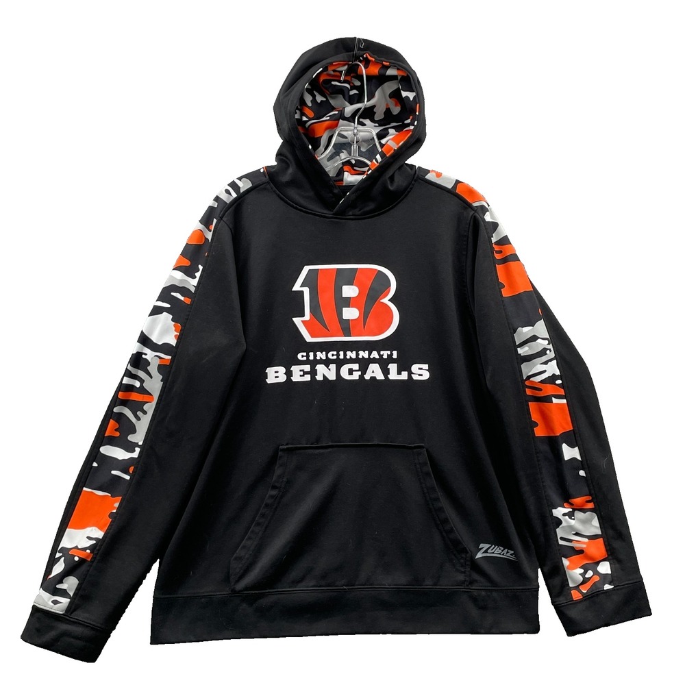 NFL Cincinnati Bengals Hoodie Men's Small Camo Sportswear Football Training Gym